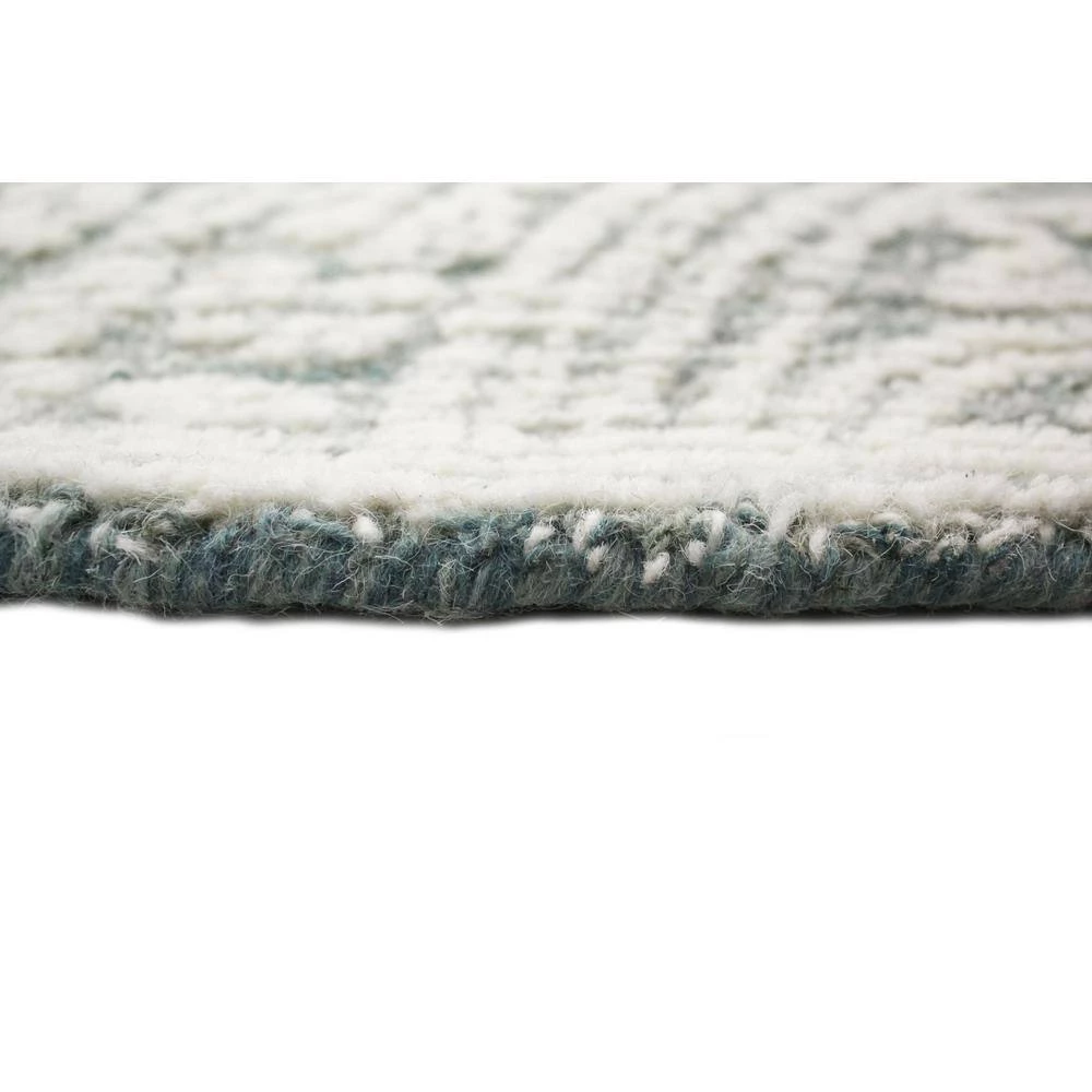 Verona Teal 9 ft. x 12 ft. (8'6" x 11'6") Geometric Transitional Area Rug by BASHIAN 5 Verona Teal 9 ft. x 12 ft. (8'6" x 11'6") Geometric Transitional Area Rug by BASHIAN - Image 5