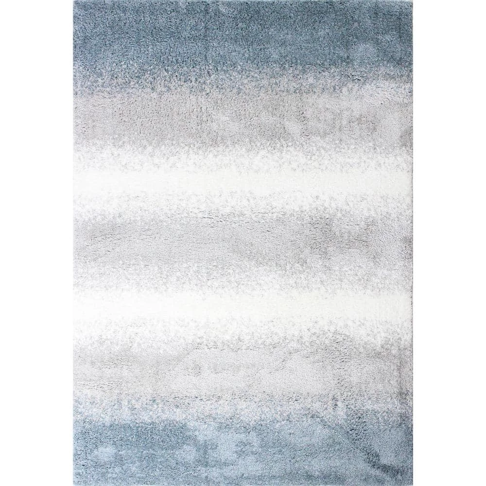 Andes White/Blue 5 ft. x 8 ft. (5' x 7'6") Geometric Contemporary Area Rug by BASHIAN 1 Andes White/Blue 5 ft. x 8 ft. (5' x 7'6") Geometric Contemporary Area Rug by BASHIAN