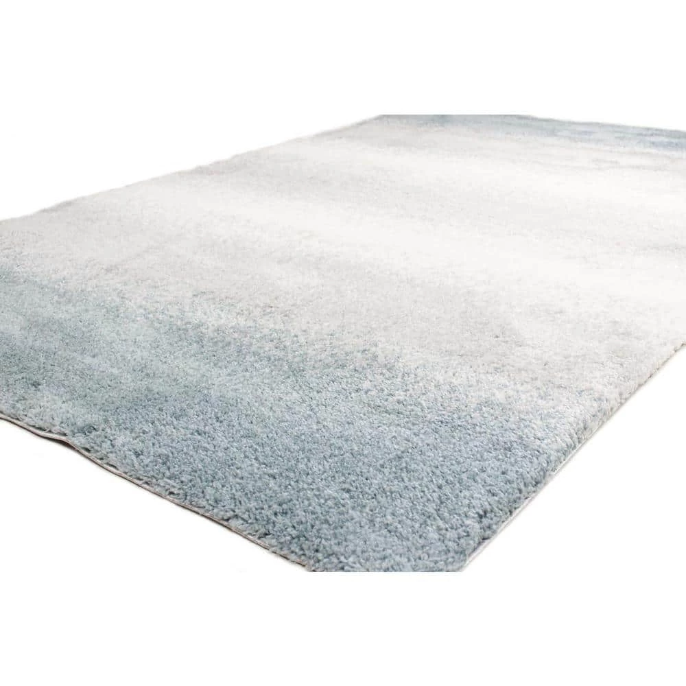 Andes White/Blue 5 ft. x 8 ft. (5' x 7'6") Geometric Contemporary Area Rug by BASHIAN 2 Andes White/Blue 5 ft. x 8 ft. (5' x 7'6") Geometric Contemporary Area Rug by BASHIAN - Image 2