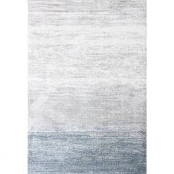 Andes White/Blue 9 ft. x 12 ft. (8'6" x 11'6") Geometric Contemporary Area Rug by BASHIAN