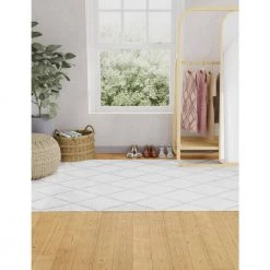 Andes White/Grey 4 ft. x 6 ft. (3'6" x 5'6") Geometric Contemporary Accent Rug by BASHIAN -BASHIAN Shop white grey bashian area rugs 649652307657 31 1000