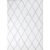 Andes White/Grey 4 ft. x 6 ft. (3'6" x 5'6") Geometric Contemporary Accent Rug by BASHIAN