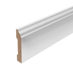 White 0.62 in. T x 3.3 in. W x 94.5 in. L Base Molding by PERFORMANCE ACCESSORIES