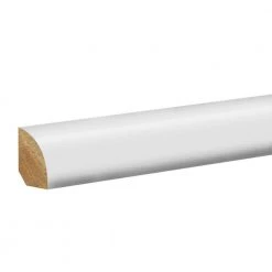 White 0.62 in. T x 0.75 in. W x 94.5 in. L Quarter Round Molding by PERFORMANCE ACCESSORIES